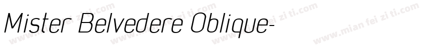 Mister Belvedere Oblique字体转换